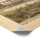 ナシュアNHパノラマ鳥瞰図1883 ポスター (角)