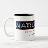 ナショナリズム：自分の国を愛せよ ツートーンマグカップ (左)