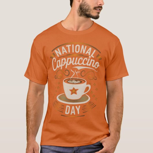 ナショナルカプチーノデザインギフト Tシャツ (正面)