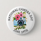 ナショナルカメラの日 | 6月29日 缶バッジ (正面)
