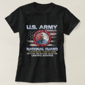 ナショナルガード退役軍人常に準備ができているV Tシャツ (デザイン正面)