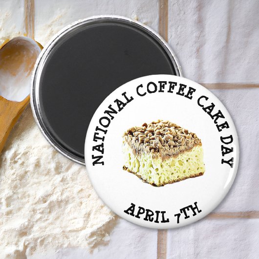 ナショナルコーヒーケーキの日4月7日ホリデーマグネット マグネット