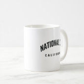 ナショナルシティカリフォルニア州(CA) コーヒーマグカップ (正面右)