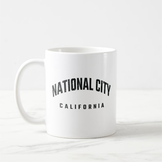 ナショナルシティカリフォルニア州(CA) コーヒーマグカップ (左)