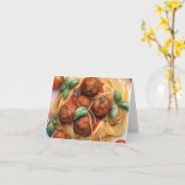 ナショナルスパゲッティの日A - 1月4日 – 水彩 カード (黄色い花)