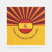 ナショナルスペインのデイお祝いスペインのヒスパニック スタンダードランチョンナプキン (正面)