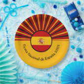 ナショナルスペインのデイお祝いスペインのヒスパニック ペーパープレート (パーティー)