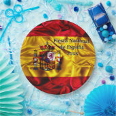 ナショナルスペインのデー、スペインのヒスパニック・デー。 ペーパープレート (パーティー)