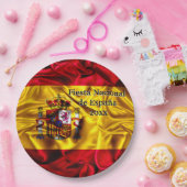 ナショナルスペインのデー、スペインのヒスパニック・デー。 ペーパープレート (パーティー)