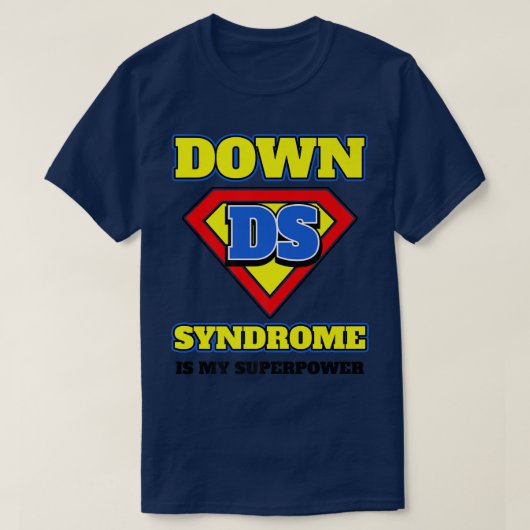 ナショナルダウン症候群認識度超大国 Tシャツ (デザイン正面)