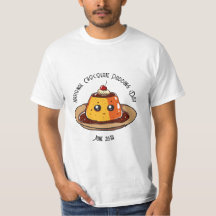 ナショナルチョコレートプリンDayメンズTシャツ