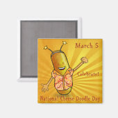 ナショナルチーズドードルデイ マグネット (正面/裏面)