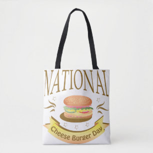 ナショナルチーズバーガーの日サイントートバッグ トートバッグ