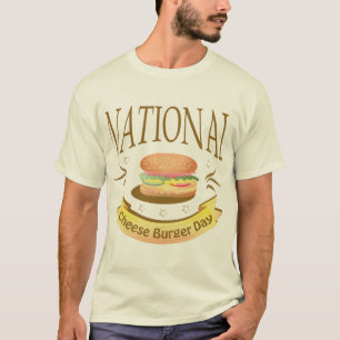 ナショナルチーズバーガーの日サインTシャツ Tシャツ