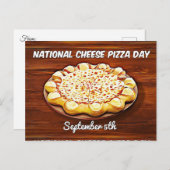ナショナルチーズピザの日食品の休日 ポストカード (正面/裏面)