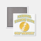 ナショナルトーキングチーム金ゴールドメダリスト マグネット (正面/裏面)