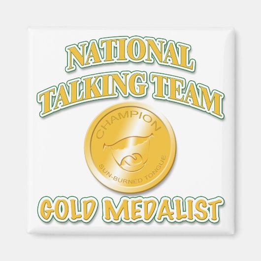 ナショナルトーキングチーム金ゴールドメダリスト マグネット (正面)