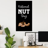 ナショナルナッツデイの看板ポスター ポスター (ホームオフィス)
