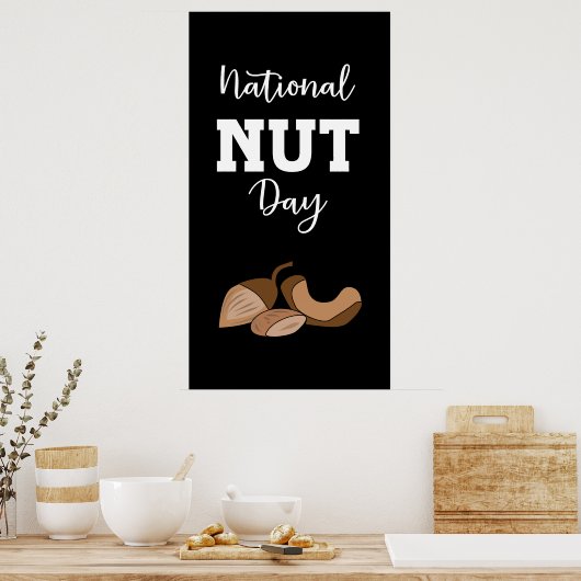 ナショナルナッツデイの看板ポスター ポスター (キッチン)