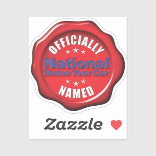 ナショナルネームあなたの車のカスタムデカールカット シール (シート)