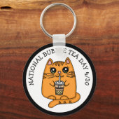 ナショナルバブルティーの日 – 4月30日 キーホルダー (正面)