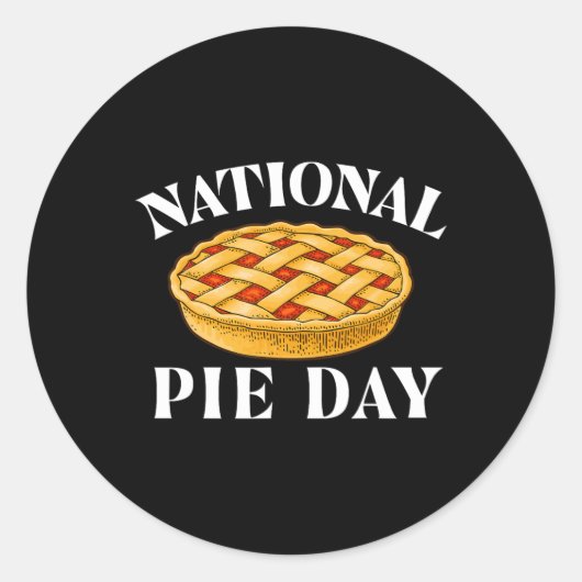 ナショナルパイデー – Pi Day Science Math Lover ラウンドシール (正面)