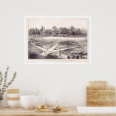 ナショナルパスタイム野球1866 ポスター (キッチン)