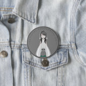 ナショナルパラノーマルの日、幽霊花嫁 缶バッジ (インサイチュ)