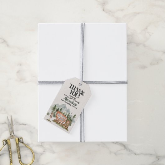 ナショナルパークアドベンチャーお気に入りいただきありがとうございます ギフトタグ (より糸付き)