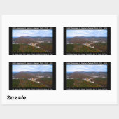 ナショナルパークアニバーサリーホット春秋の景色 長方形シール (シート)