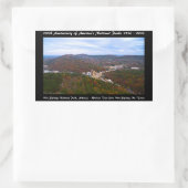 ナショナルパークアニバーサリーホット春秋の景色 長方形シール (バッグ)