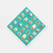 ナショナルパークインティール（緑がかった色）ナプキンス スタンダードランチョンナプキン (角)