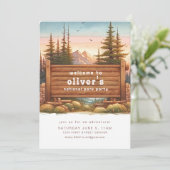 ナショナルパークテーマパーティー招待状 招待状 (スタンド正面)