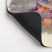 ナショナルパークフロート飛行機レイクからの離陸 マウスパッド (コーナー)