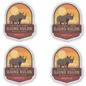 ナショナルパークUjung Kulonインドネシア シール (正面)