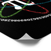ナショナルピアデイシャツ数学先生Tシャツピアアトム ポスター (角)