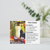 ナショナルピアナコラダデイレシピカード ポストカード (スタンド正面)