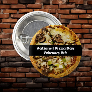 ナショナルピザの日2月9日 缶バッジ