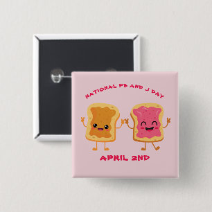 ナショナルピーナッツバター&ジェリーデー4月2日 缶バッジ