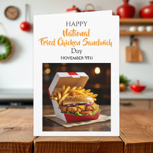 ナショナルフライドチキンサンドイッチの日   11月9日 カード