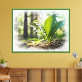 ナショナルフラワーフィンランド渓谷のユリ | キャンバスプリント (インサイチュ (リビング))