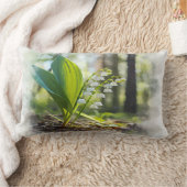 ナショナルフラワーフィンランド渓谷のユリ | ランバークッション (ブランケット)