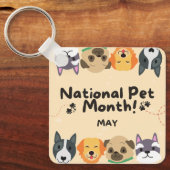 ナショナルペットの月 キーホルダー (正面)