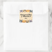 ナショナルペットの月 スクエアシール (バッグ)