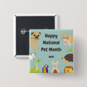 ナショナルペットの月 缶バッジ (正面&裏面)