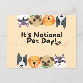 ナショナルペットデー ポストカード