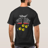 ナショナルペットデー Tシャツ (裏面)