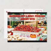 ナショナルホットスパイシー食品の日の休日 ポストカード (正面/裏面)