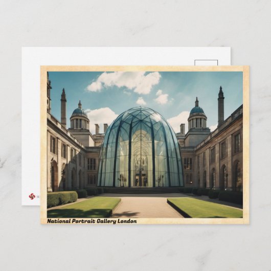 ナショナルポートレートギャラリーロンドンヴィンテージトラベル ポストカード (正面/裏面)