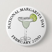 ナショナルマルガリータの日2月22日ボタン 缶バッジ (正面)